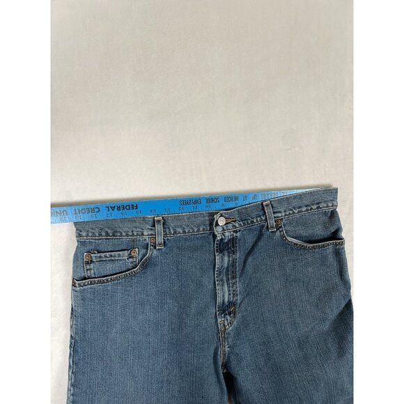 Vintage Levis 517 Jeans Mens 40x32 Boot Cut Dark Wash Flare Denim Faded Y2K - Picture 4 of 8